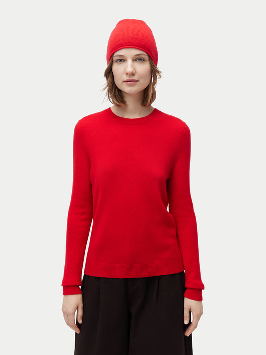 Ensemble pull et bonnet en cachemire