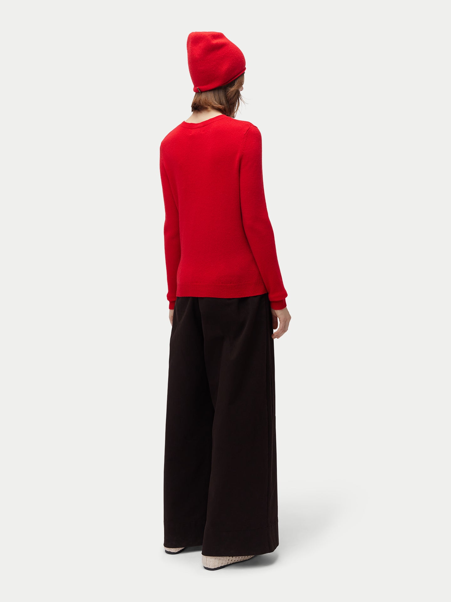 Ensemble pull et bonnet en cachemire