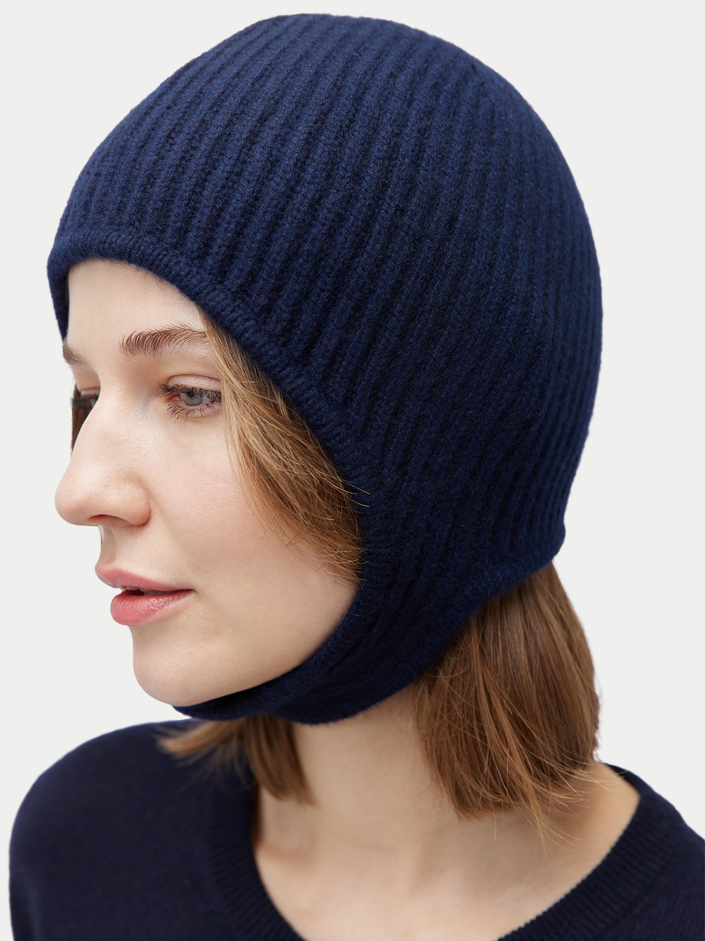 Bonnet aviateur en tricot