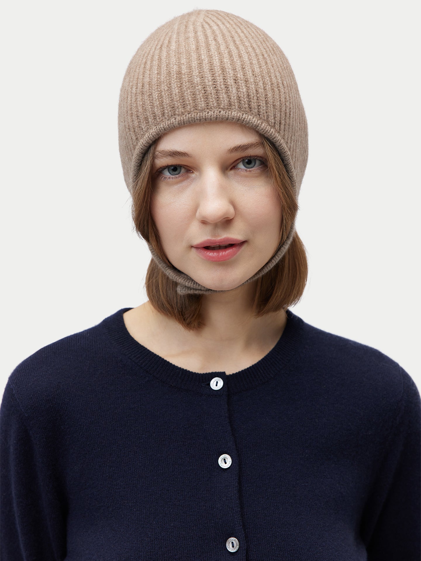 Bonnet aviateur en tricot