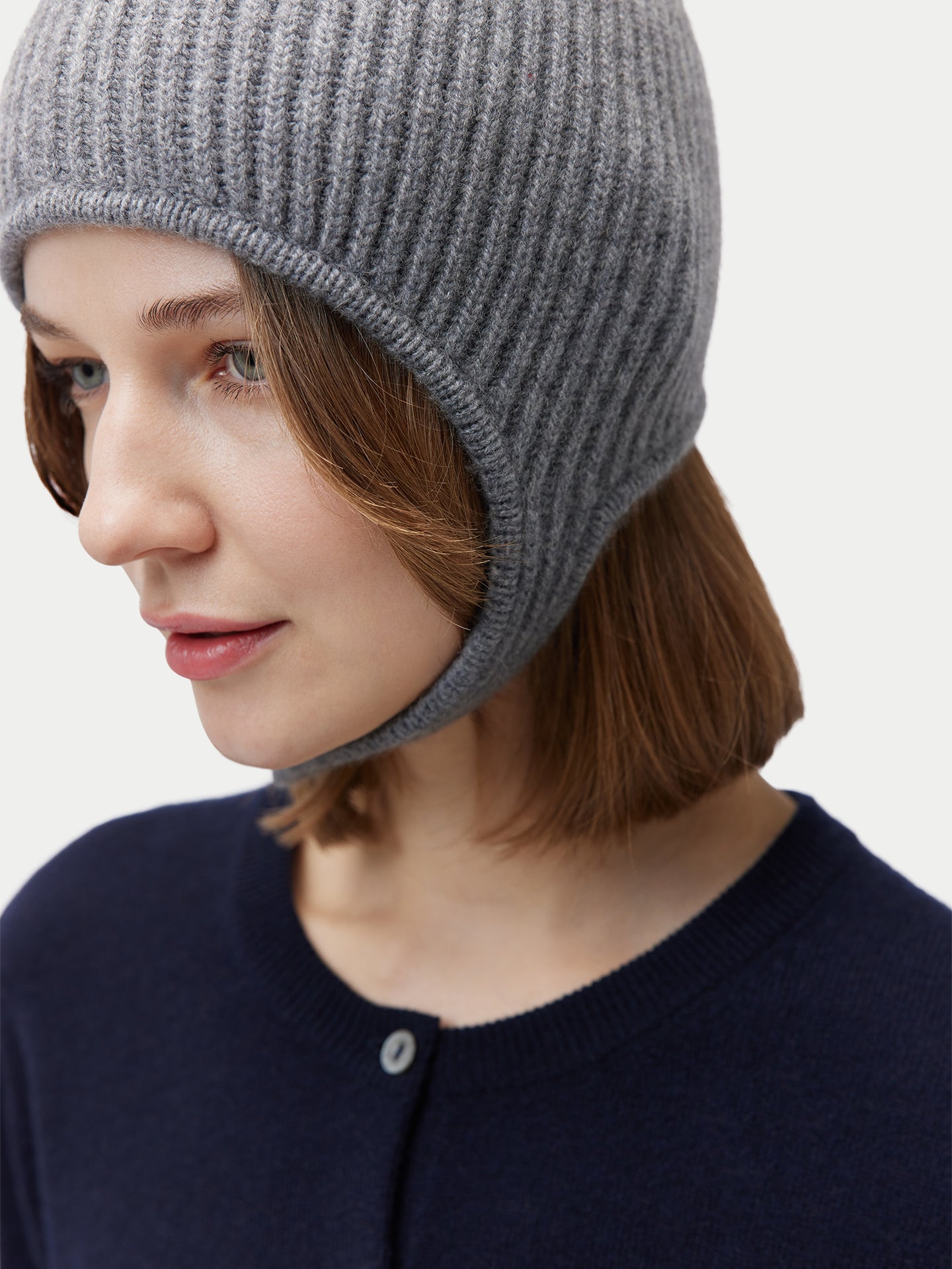 Bonnet aviateur en tricot