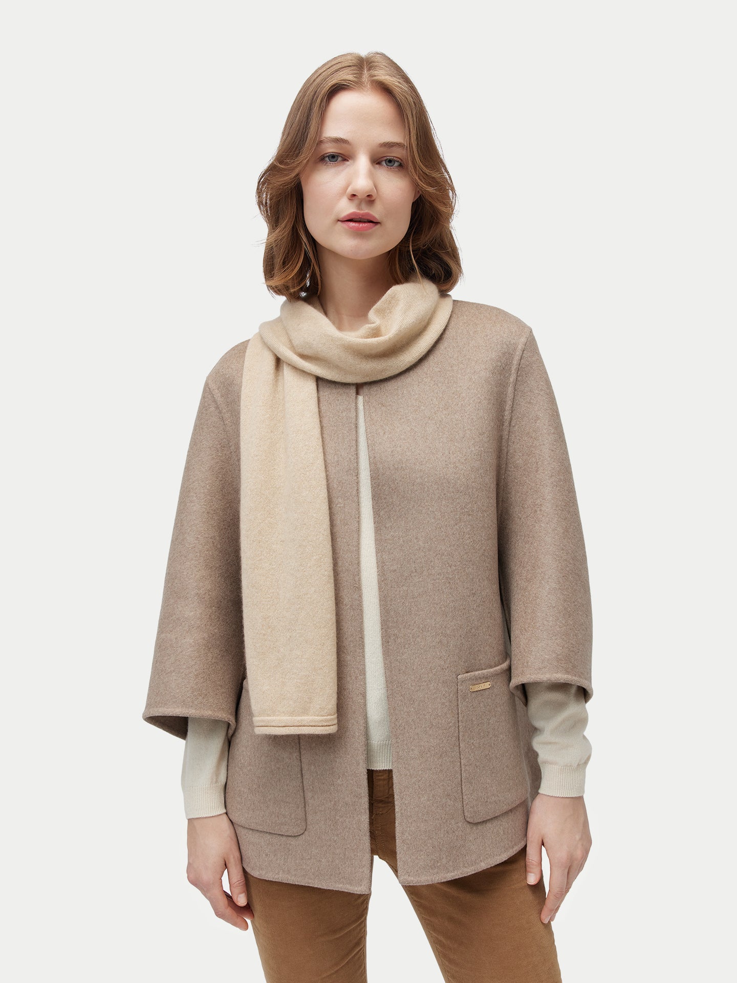 Écharpe en jersey de cachemire Couleur Organique