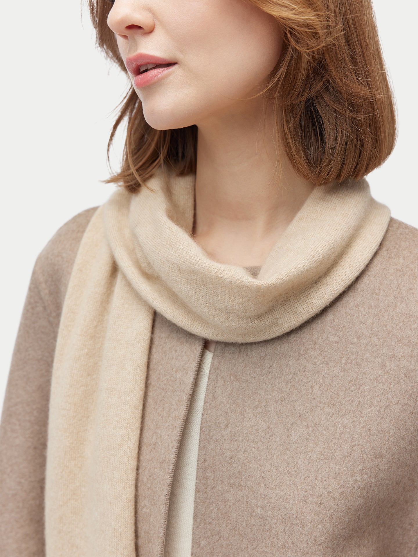 Écharpe en jersey de cachemire Couleur Organique