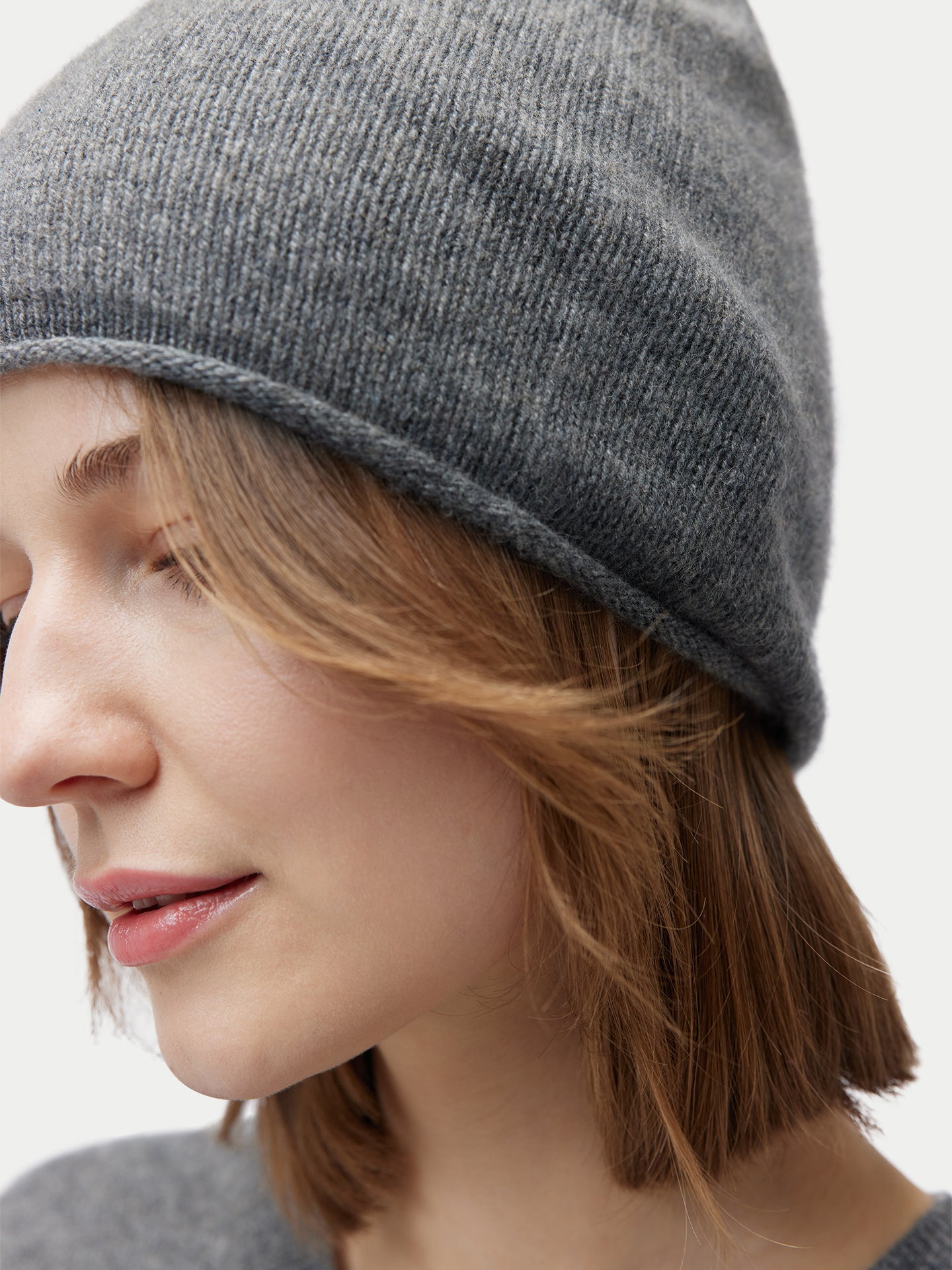 Ensemble pull et bonnet en cachemire