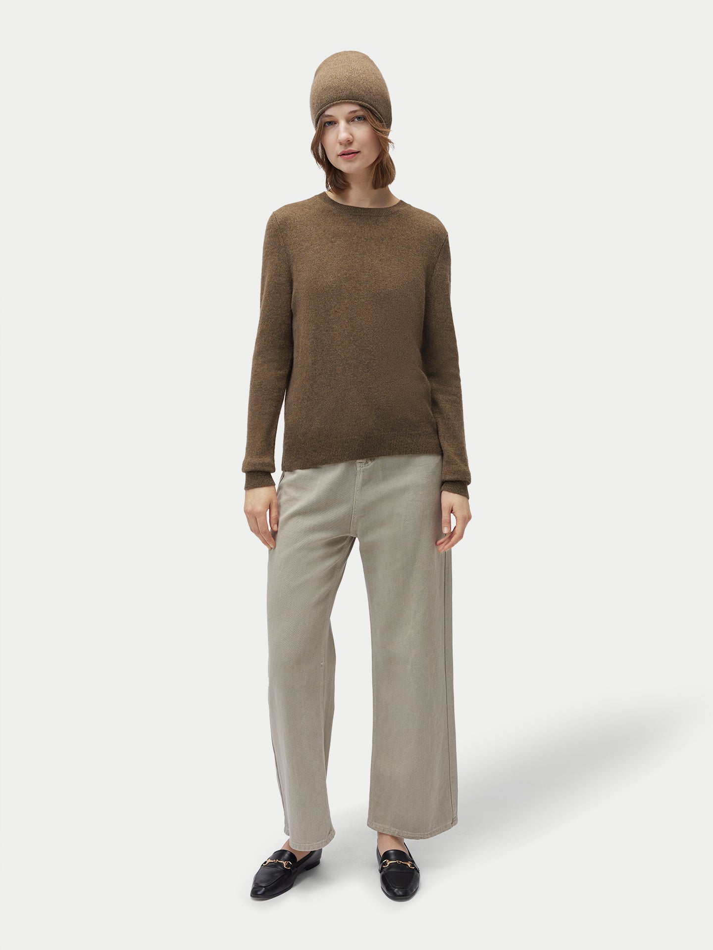 Ensemble pull et bonnet en cachemire