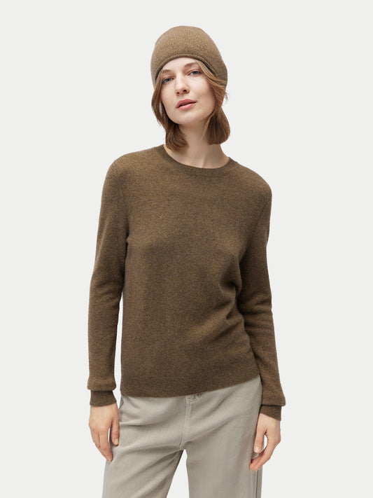 Ensemble pull et bonnet en cachemire