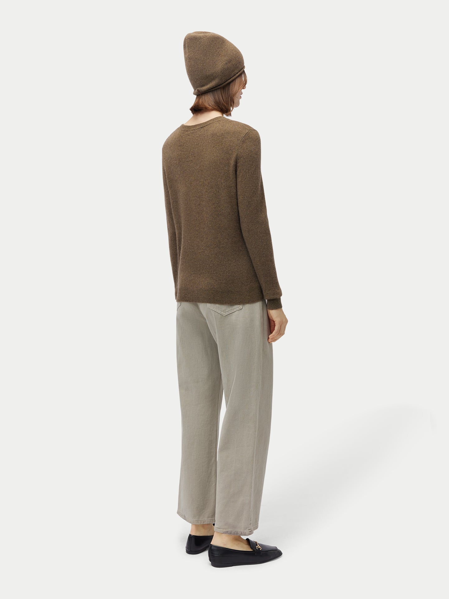 Ensemble pull et bonnet en cachemire