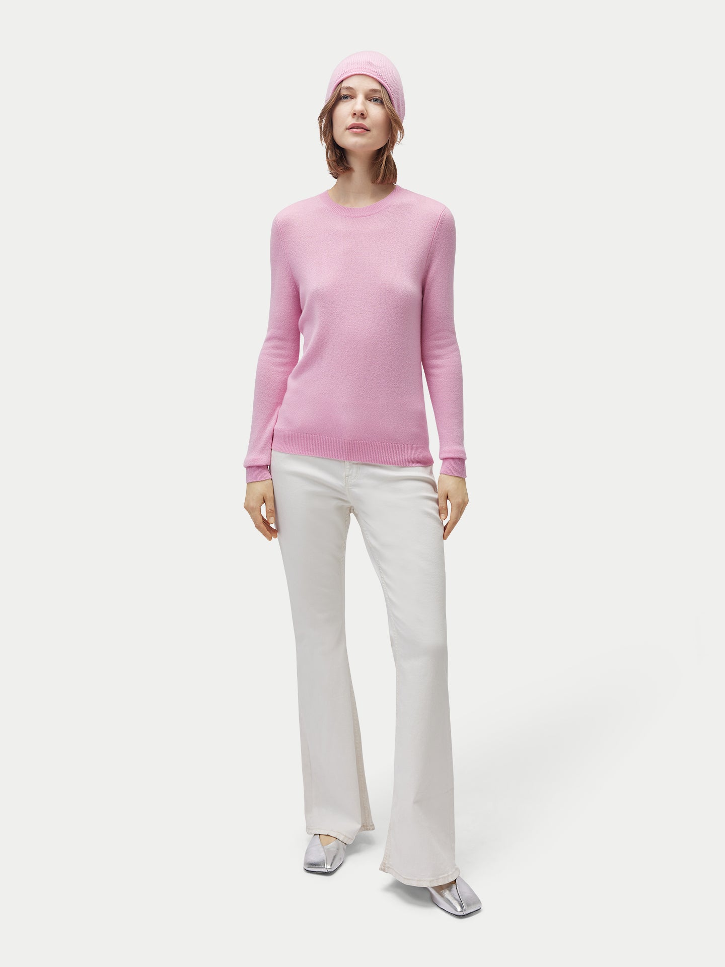 Ensemble pull et bonnet en cachemire