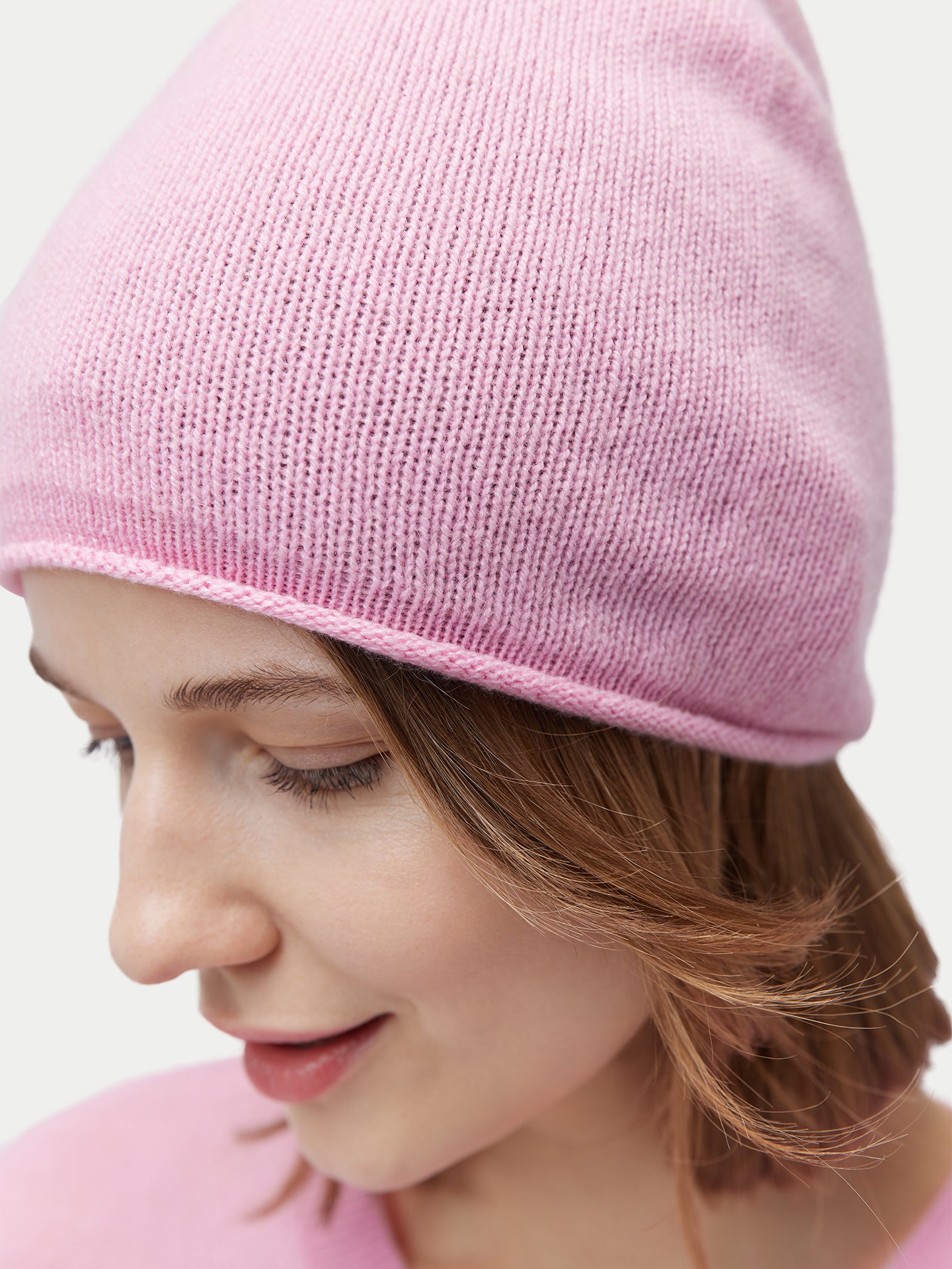 Ensemble pull et bonnet en cachemire