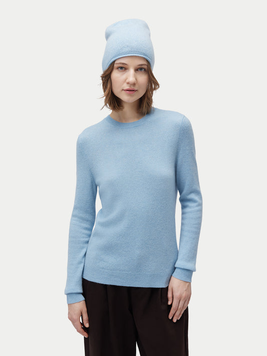 Ensemble pull et bonnet en cachemire