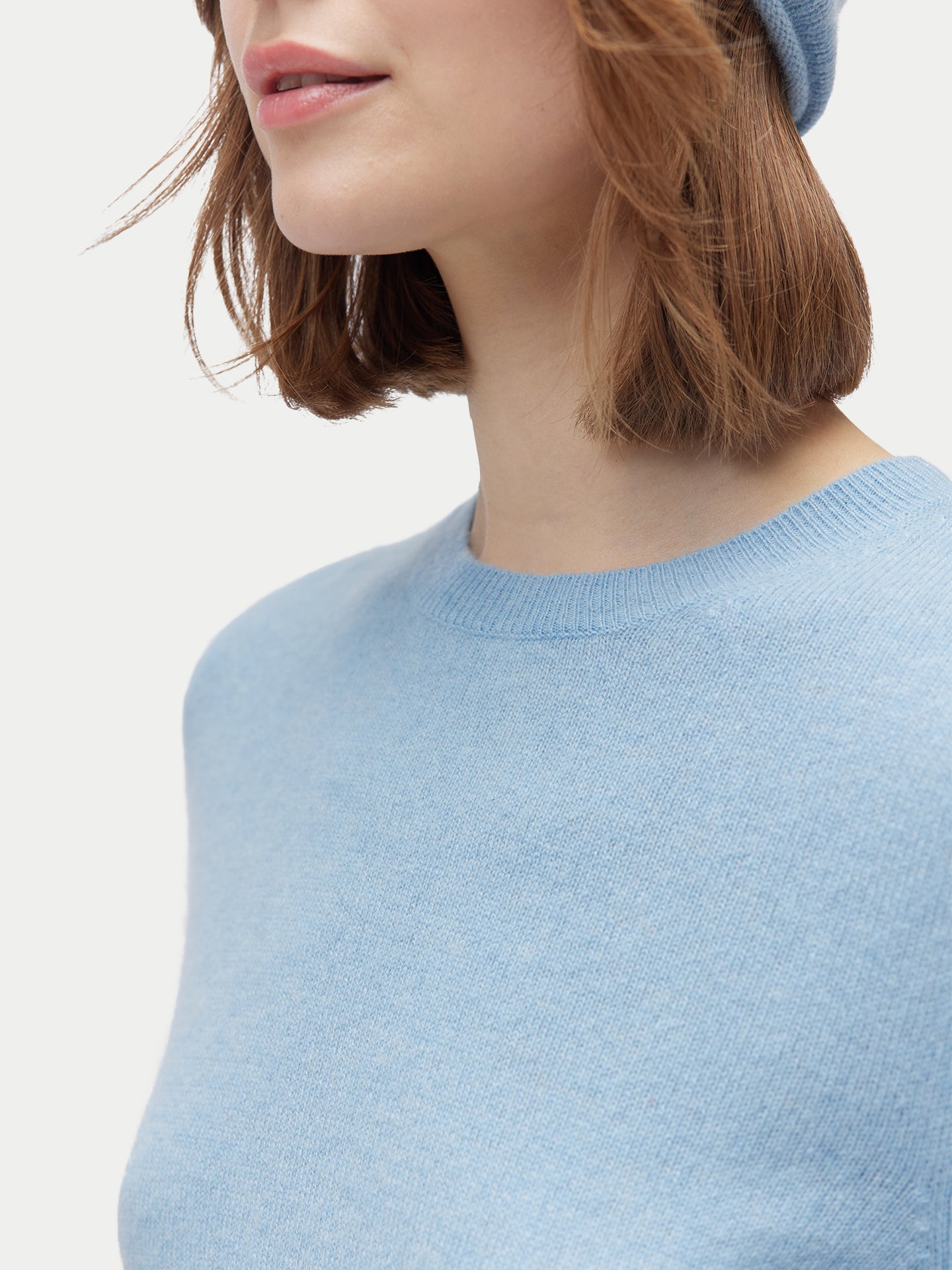 Ensemble pull et bonnet en cachemire