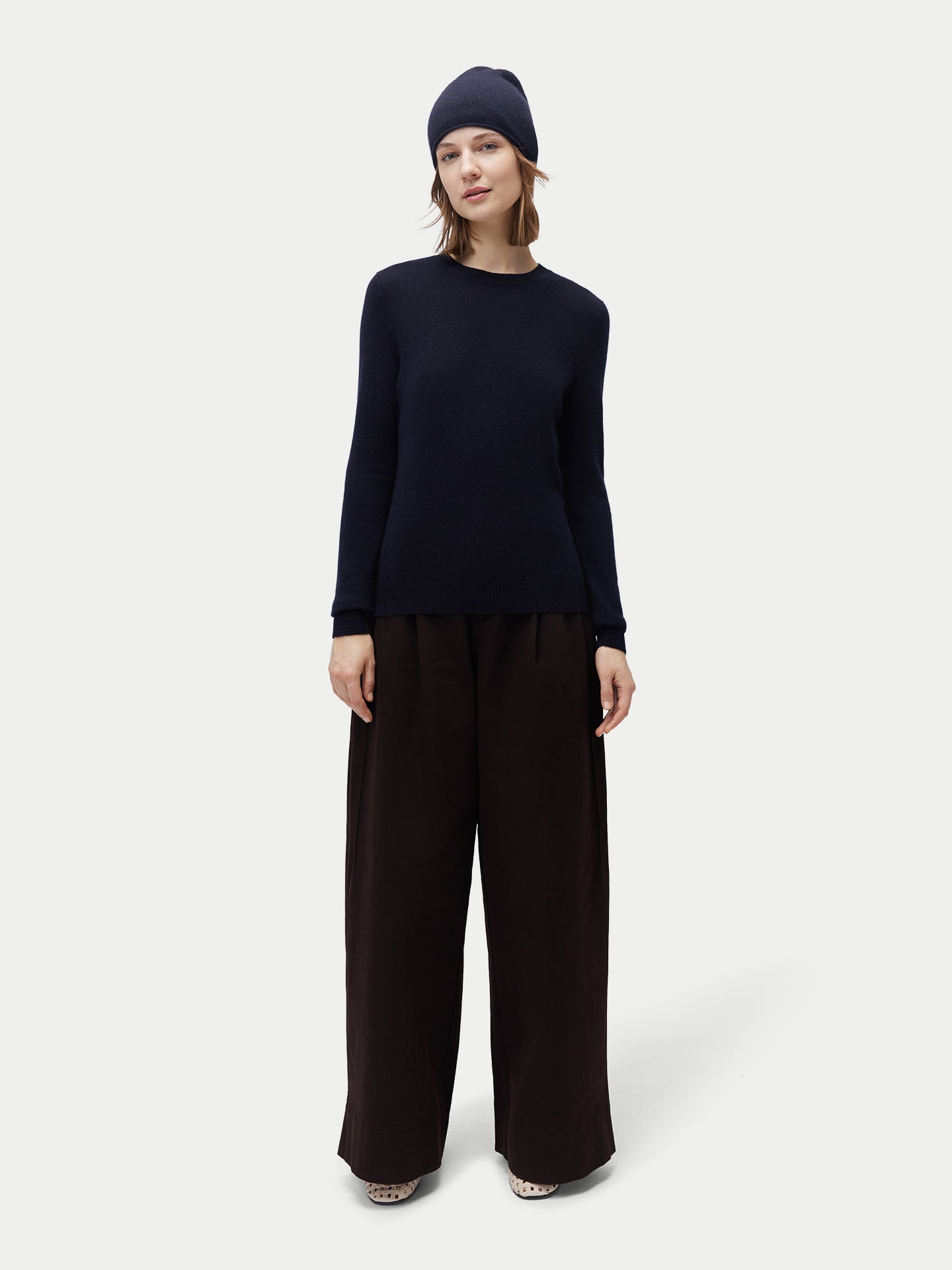 Ensemble pull et bonnet en cachemire