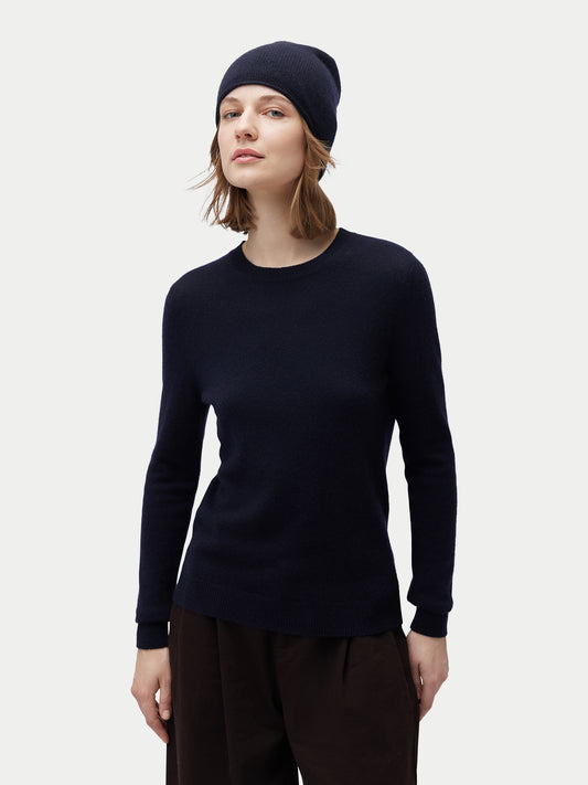 Ensemble pull et bonnet en cachemire