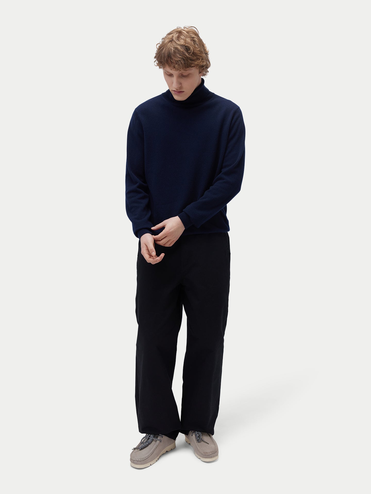 Pull col roulé en cachemire Essential pour hommes