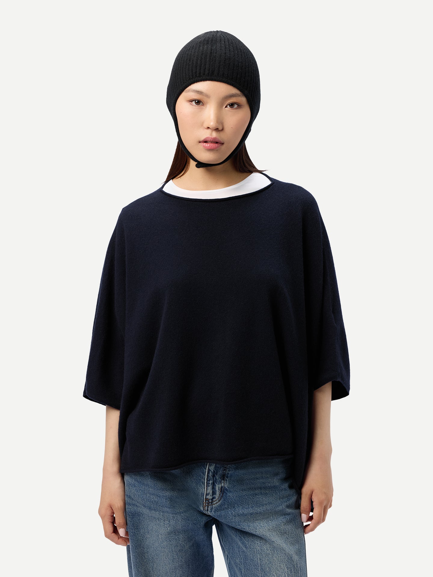 Bonnet aviateur en tricot