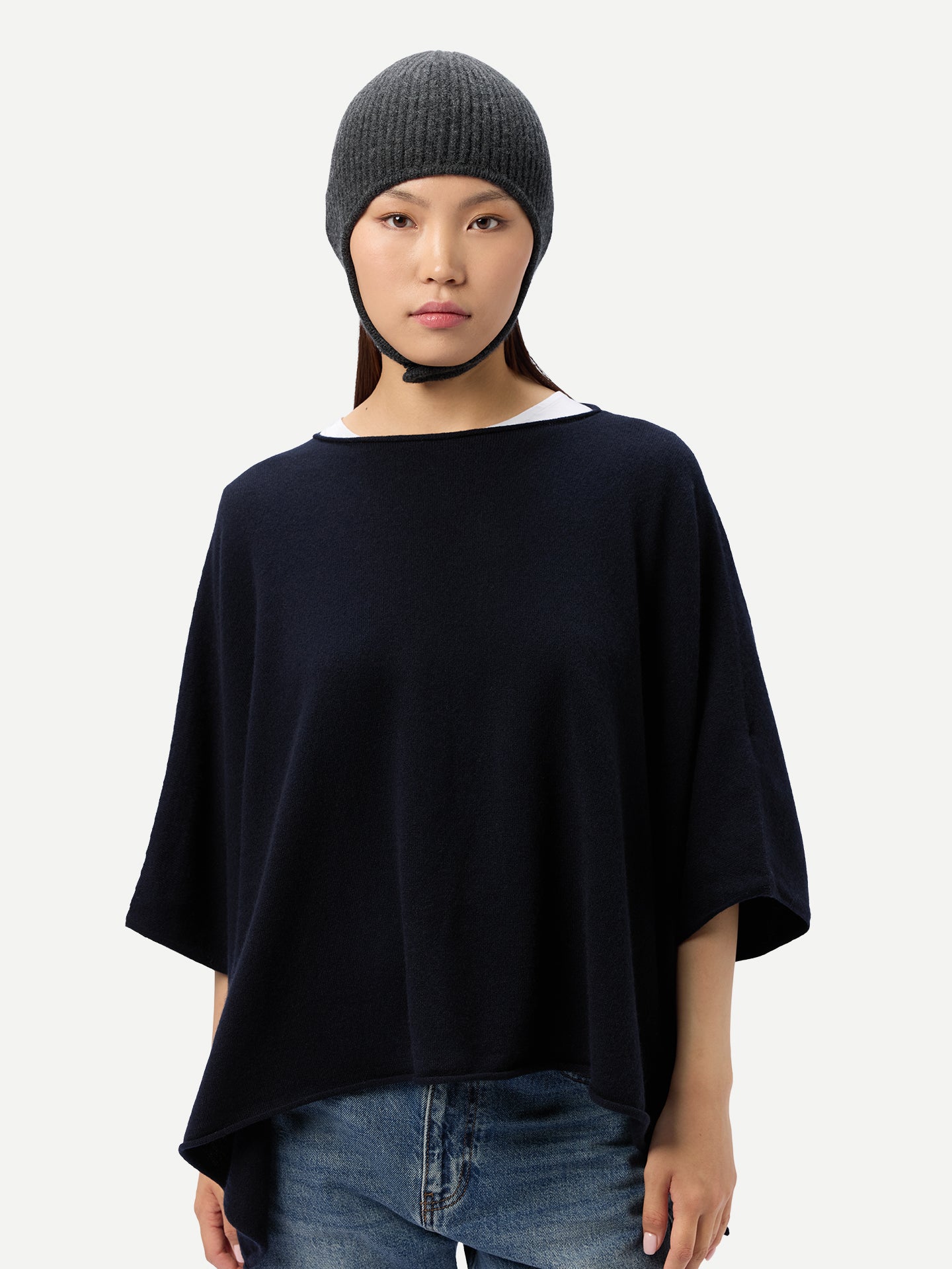Bonnet aviateur en tricot