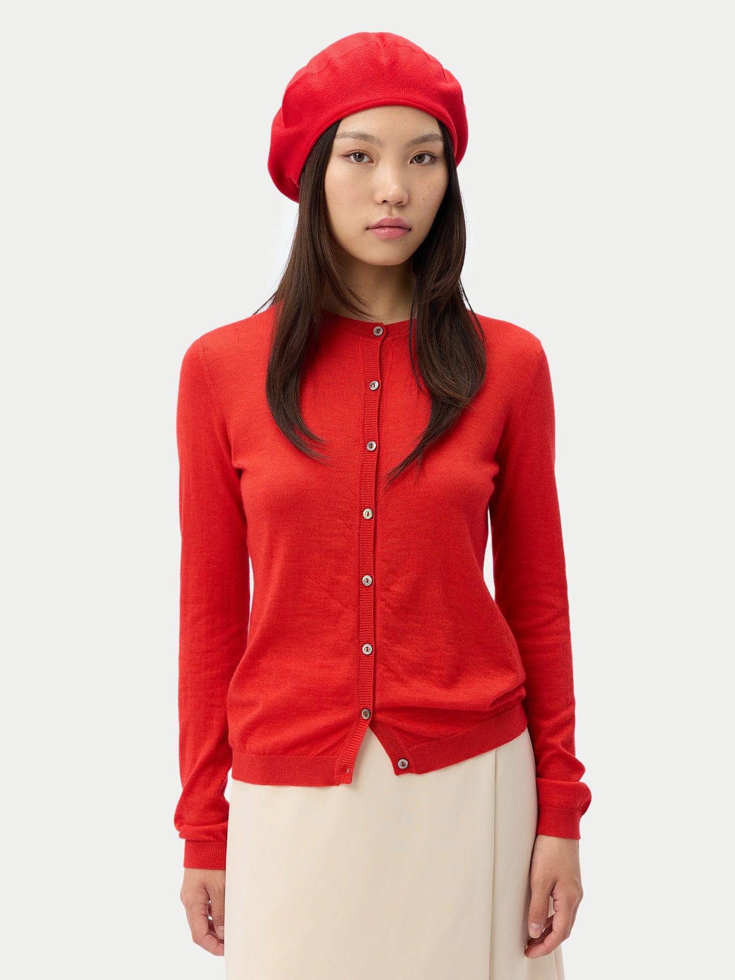 Béret en jersey de cachemire
