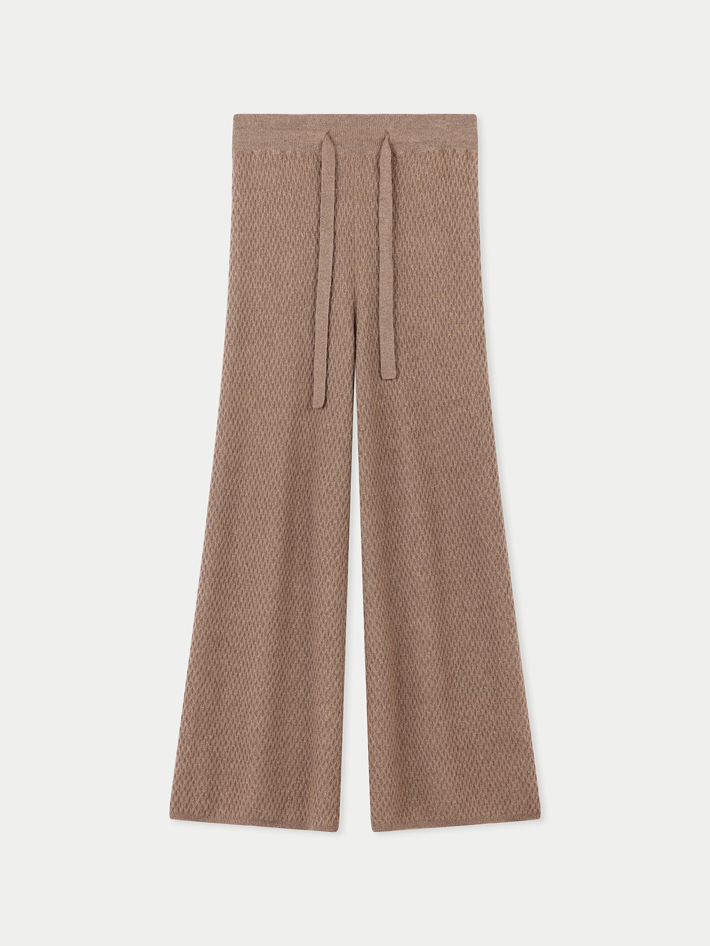 Pantalon en cachemire coupe classique Taupe - Gobi Cashmere
