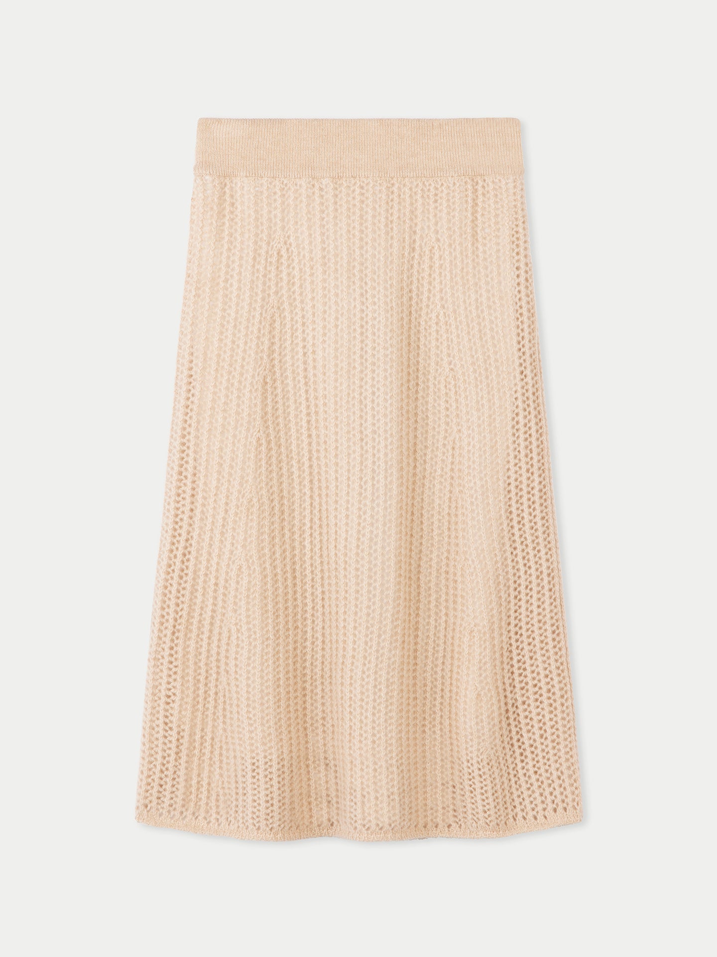 Jupe en cachemire Taupe - Gobi Cashmere