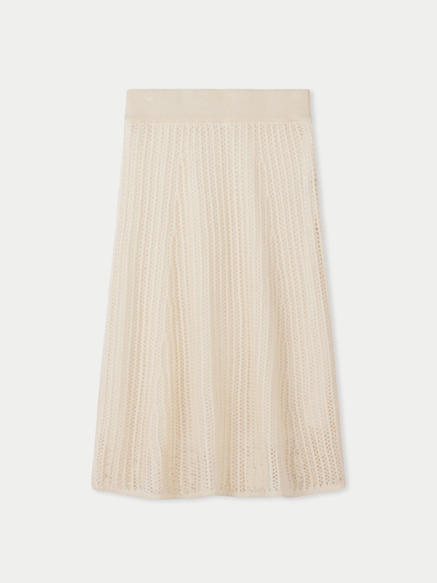 Jupe en cachemire Blanc - Gobi Cashmere