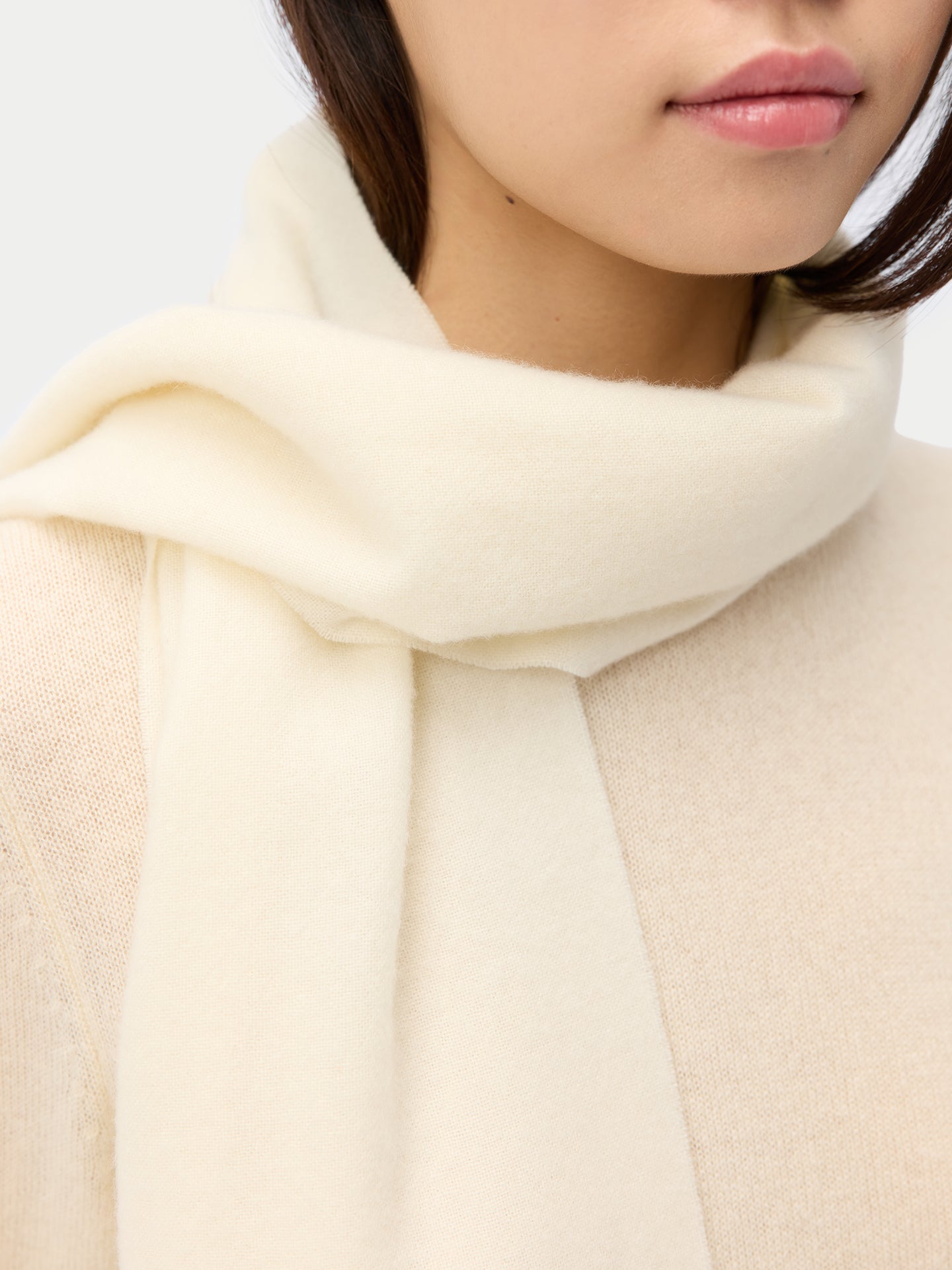 Écharpe en cachemire tissé Couleur Organique