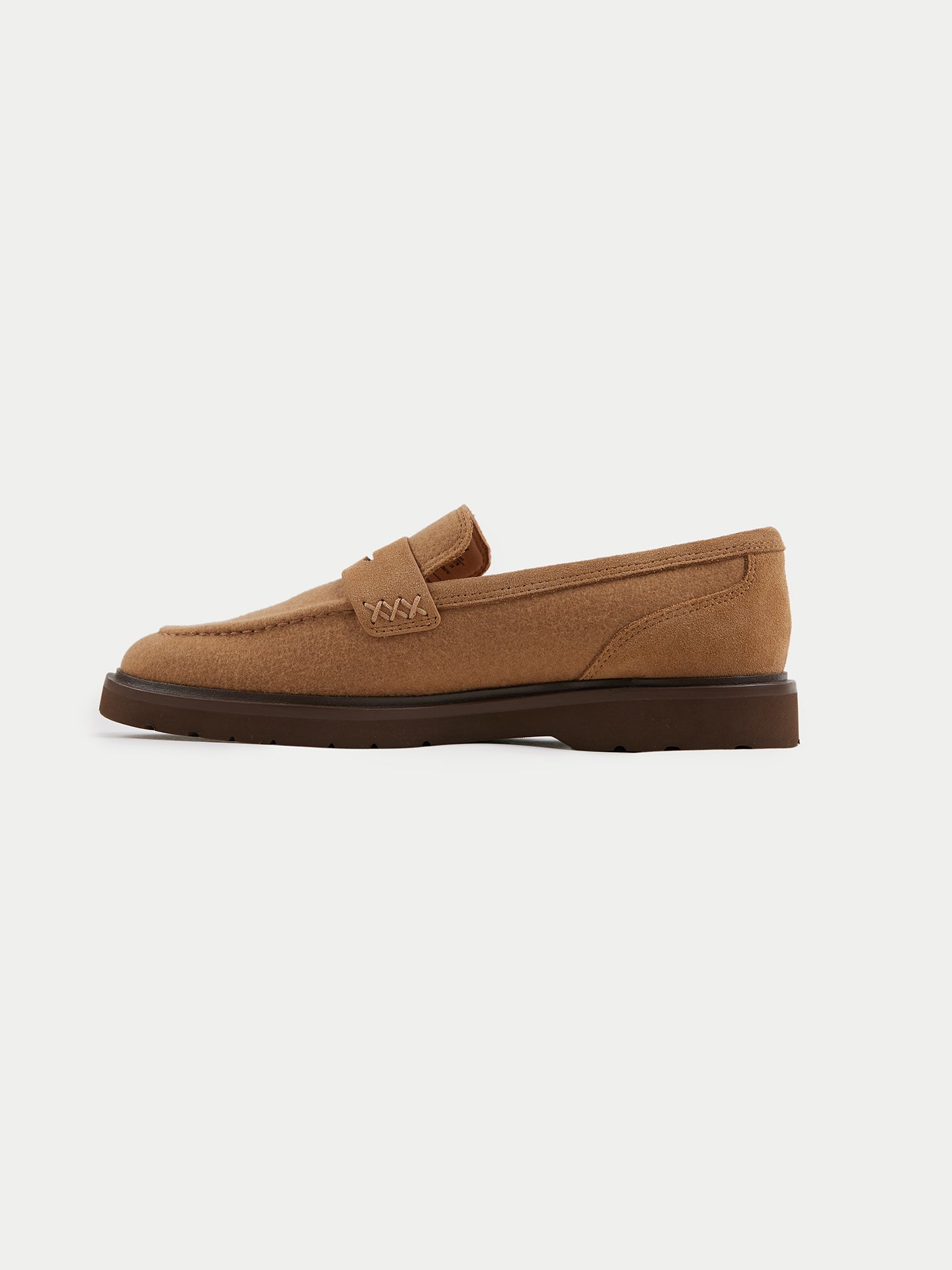Mocassins unisexes en cachemire couleur marron | GOBI Cashmere