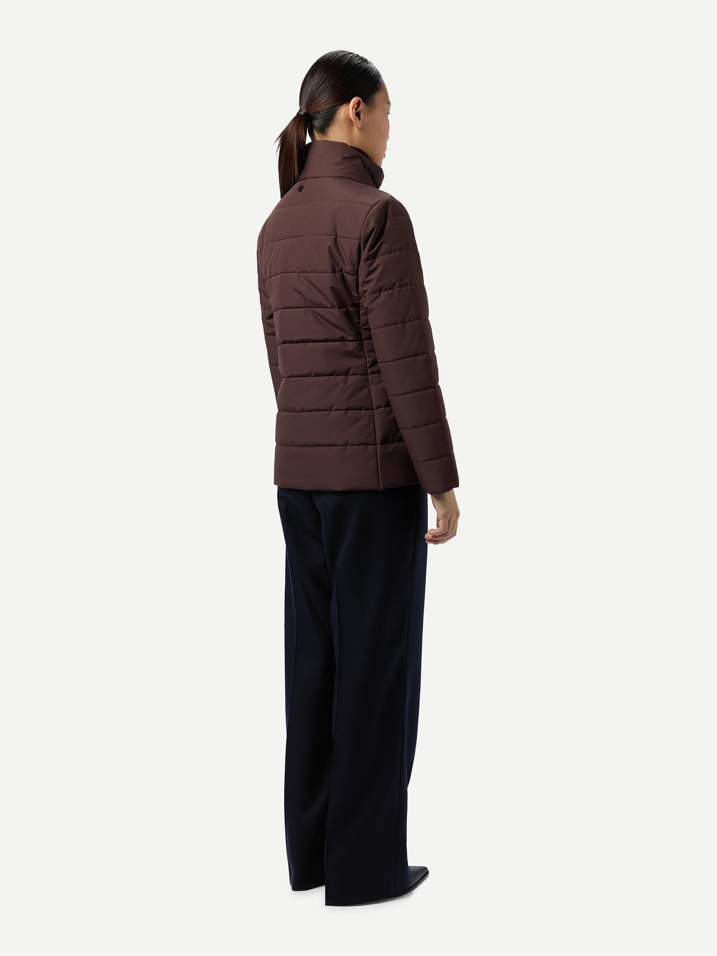 Veste d’hiver CashmereTECH femme couleur marron  | GOBI Cashmere