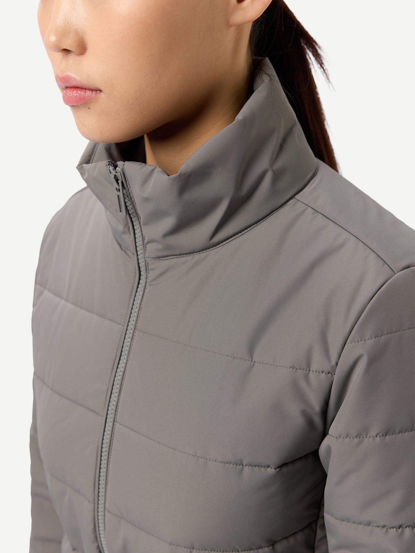 Veste d’hiver CashmereTECH femme couleur gris | GOBI Cashmere