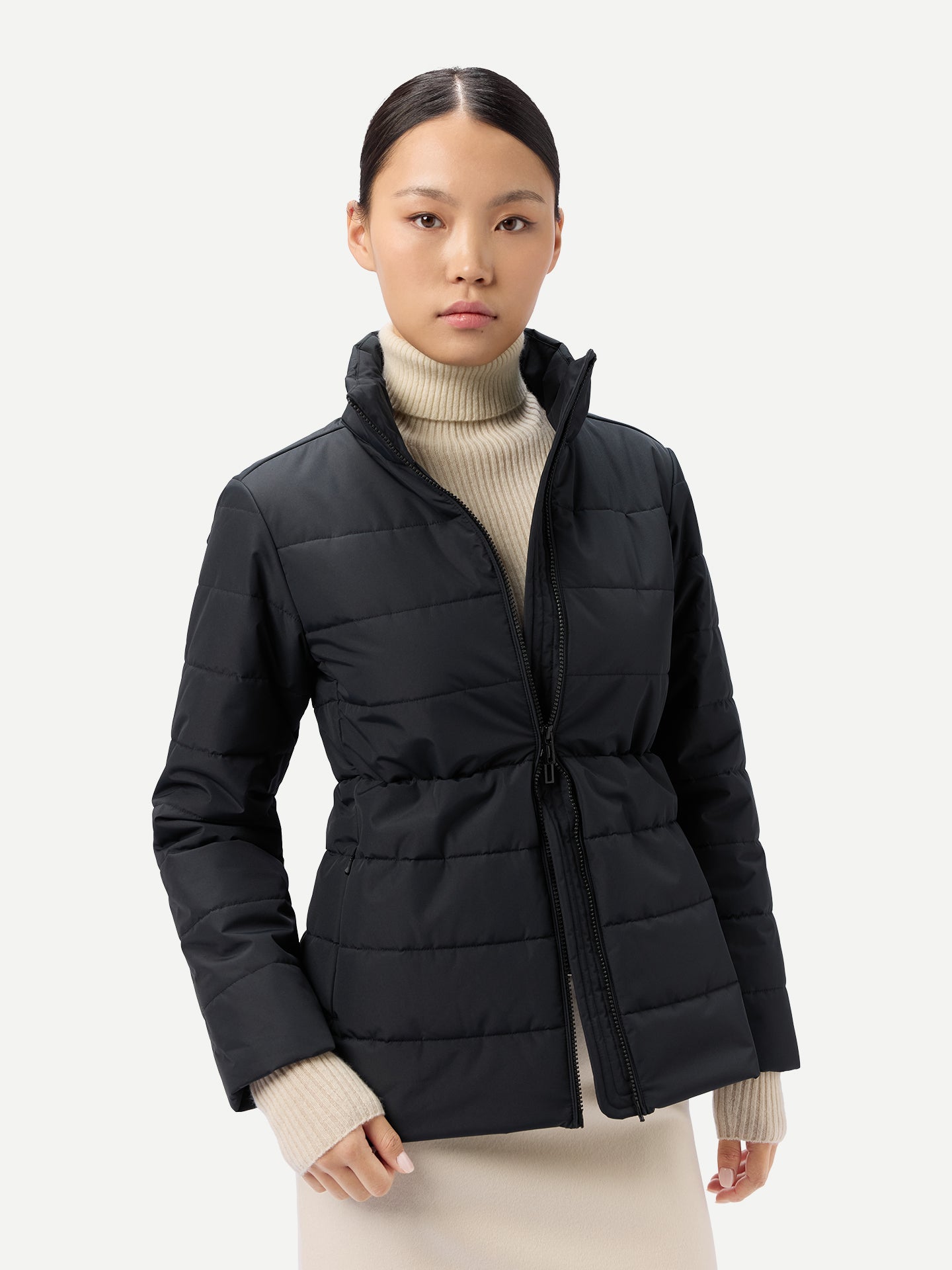 Veste d’hiver CashmereTECH femme couleur noir | GOBI Cashmere