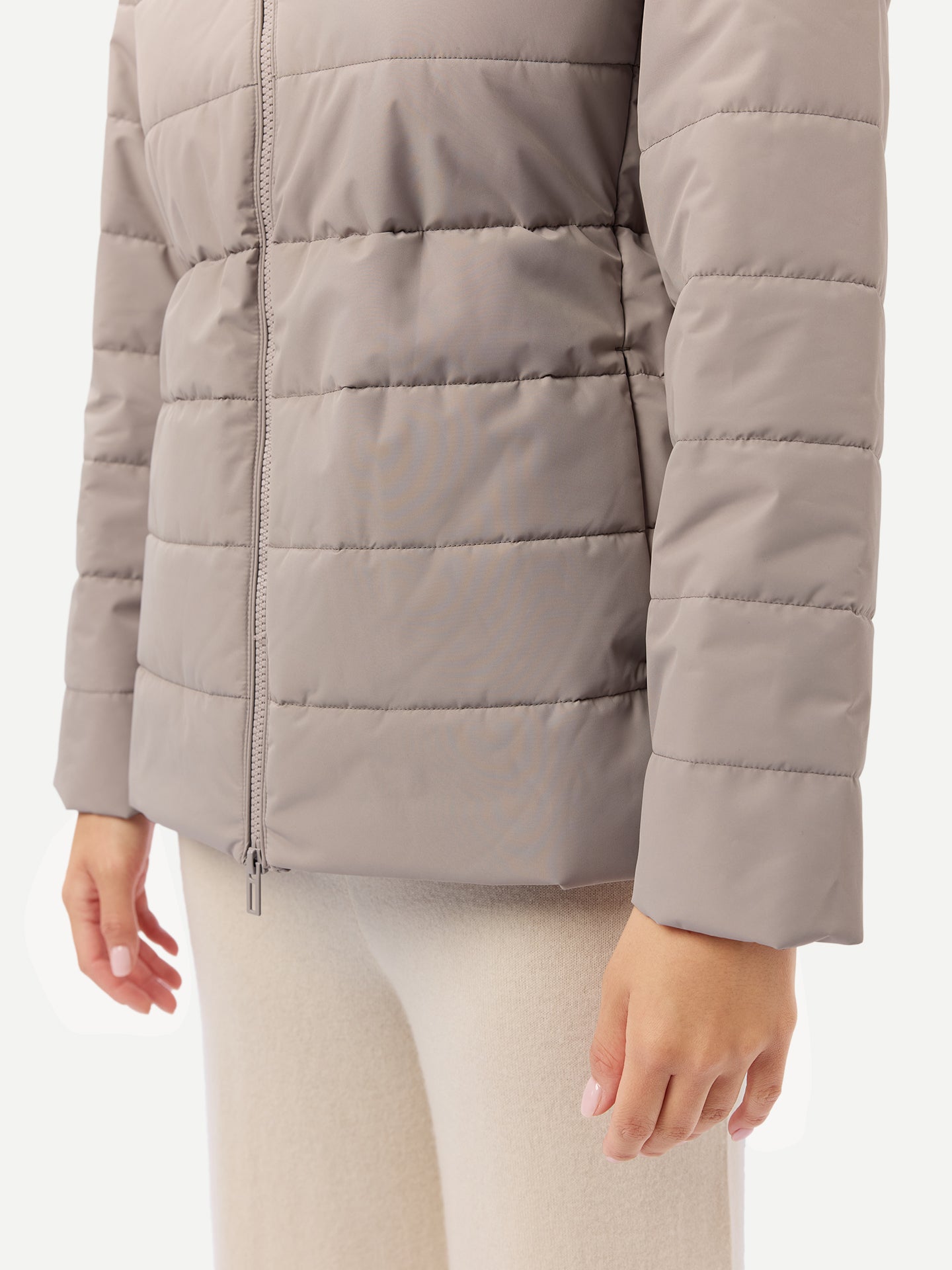Veste d’hiver CashmereTECH femme couleur taupe | GOBI Cashmere