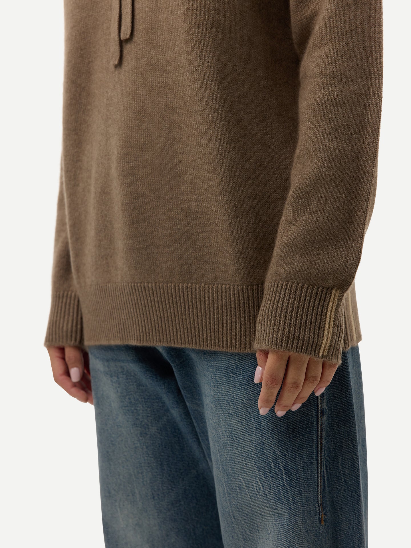 Pull à capuche en cachemire couleur taupe - GOBI Cashmere - Sports Décontractés