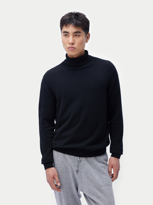 Pull col roulé en cachemire Essential pour hommes