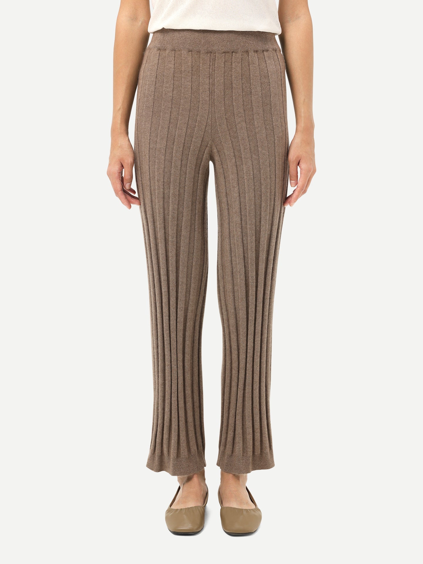 Pantalon en cachemire Taupe - Gobi Cashmere