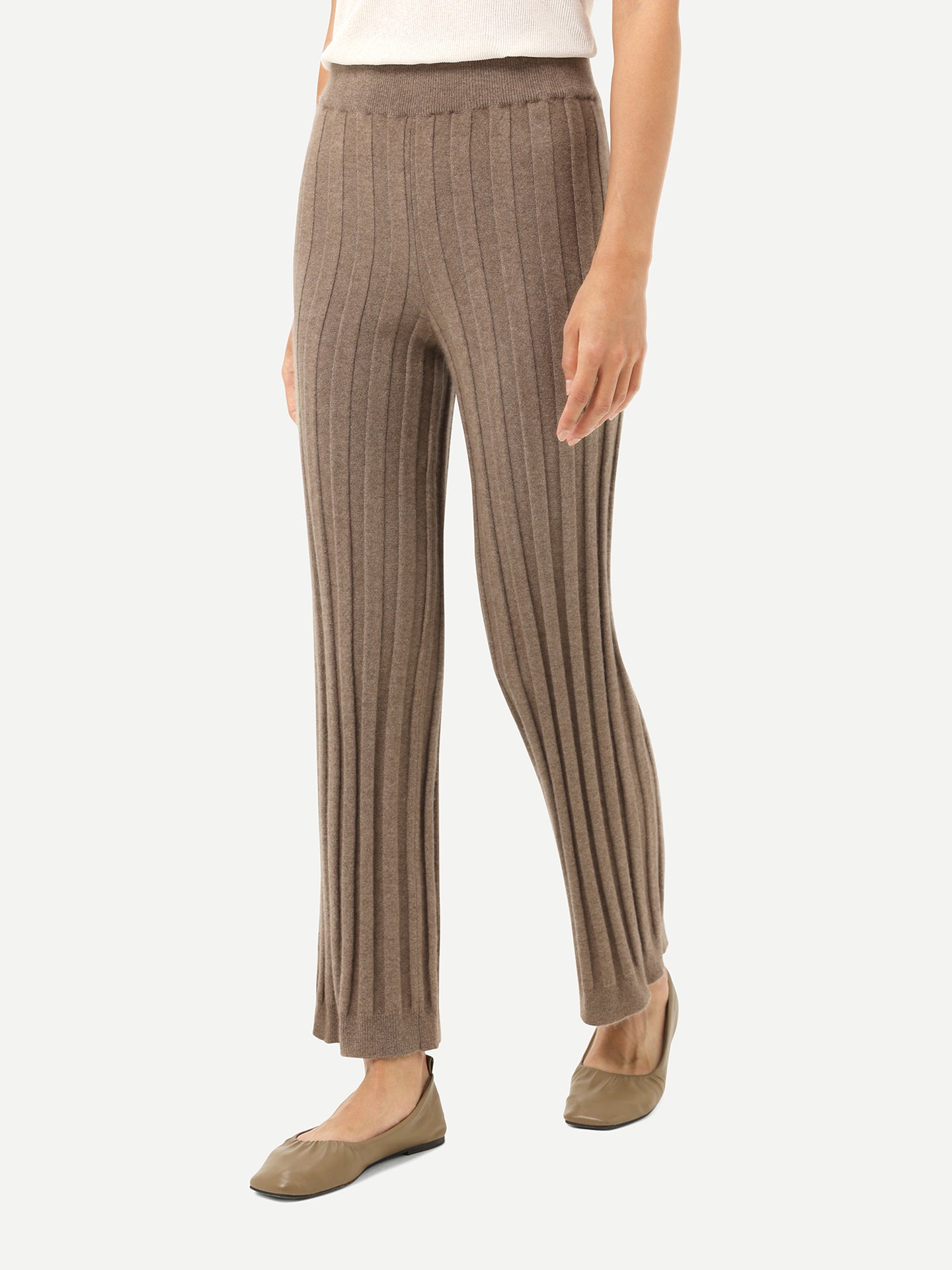 Pantalon en cachemire Taupe - Gobi Cashmere