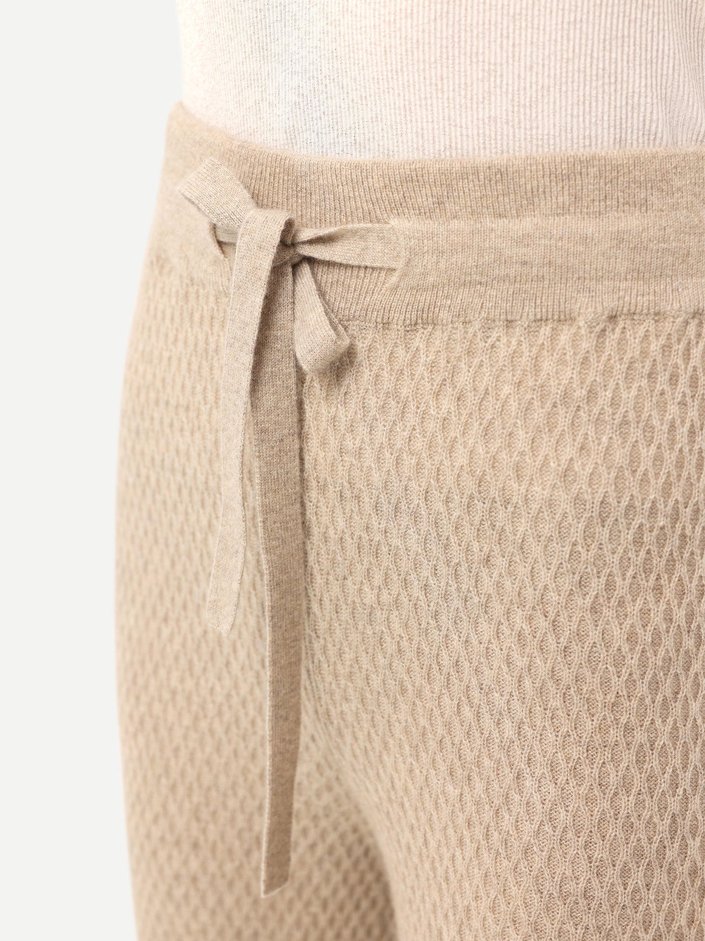 Pantalon en cachemire coupe classique Taupe - Gobi Cashmere