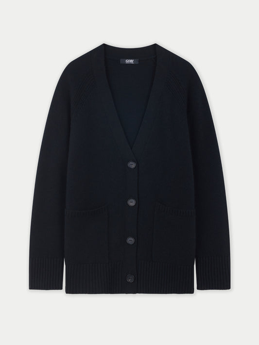 Cardigan en cachemire à la coupe décontractée