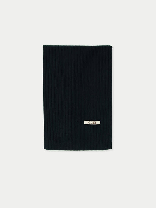 Écharpe en mongol 100% cachemire côtelé | GOBI Cashmere