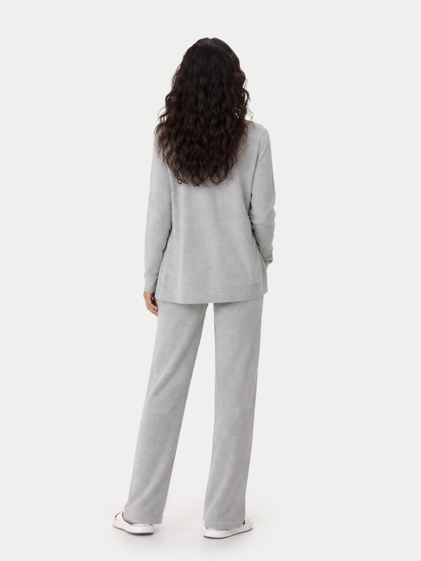 Cardigan en Cachemire Àjour à Ouverture Frontale