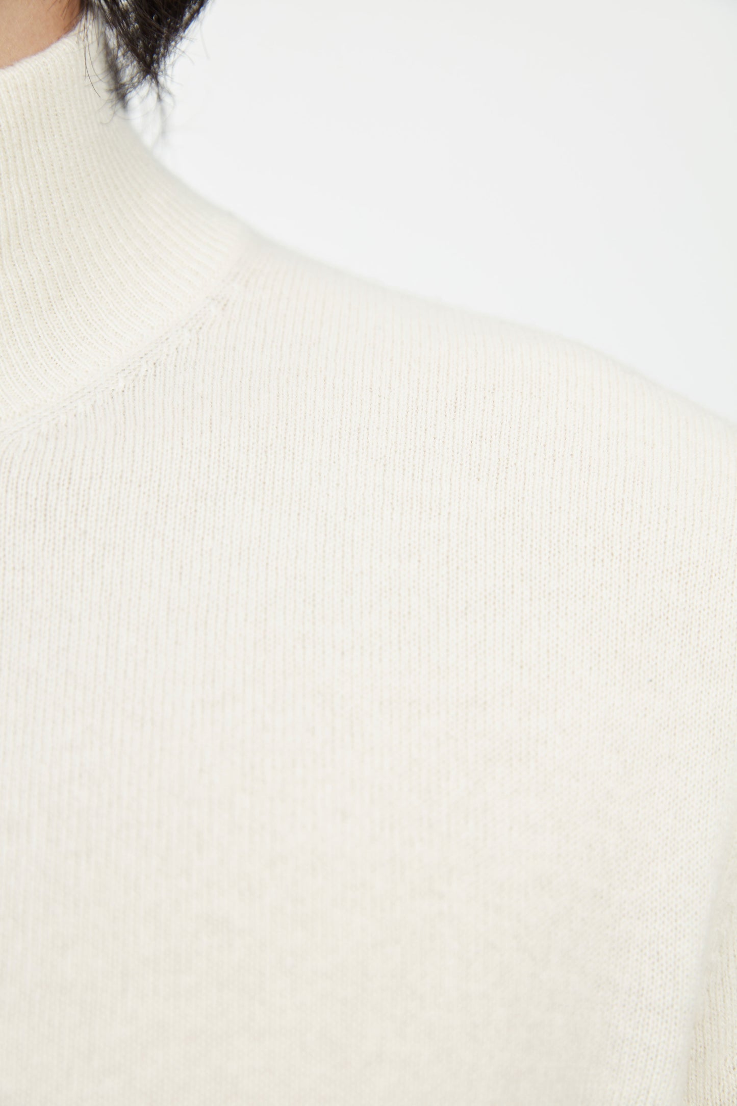 Cardigan á col montant en cachemire pour homme , couleur Blanc - Gobi Cashmere