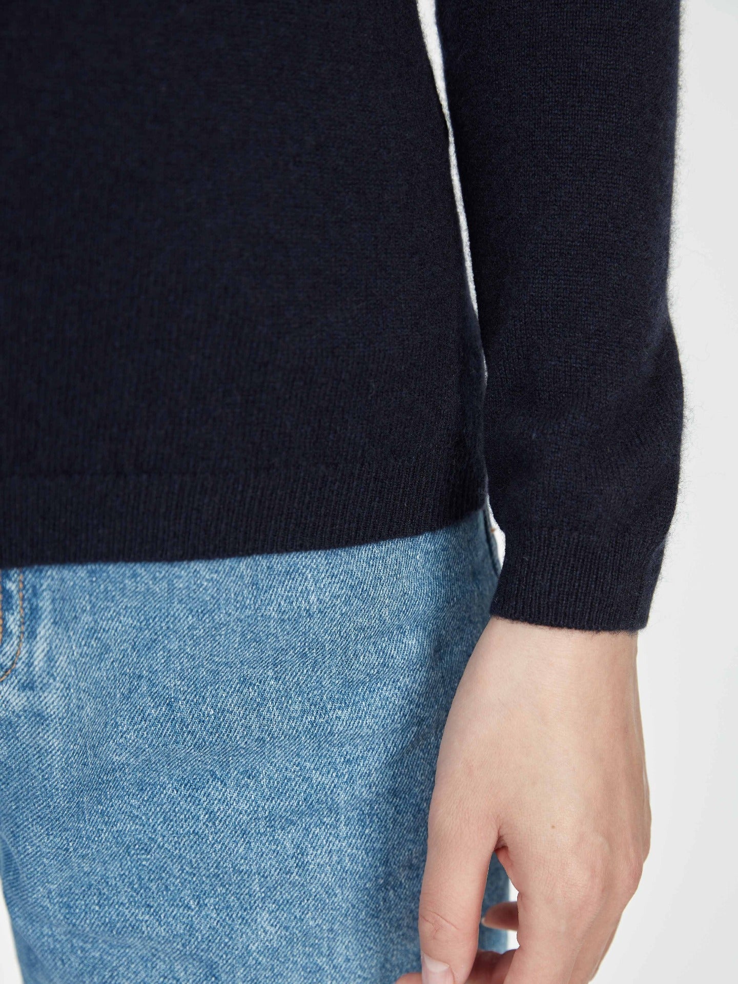 Cardigan col rond en cachemire pour femme , couleur Marin - GOBI Cashmere