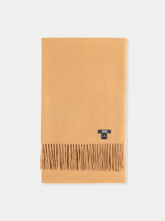 Écharpe tissée en Cachemire pour femmes marron - Gobi Cashmere