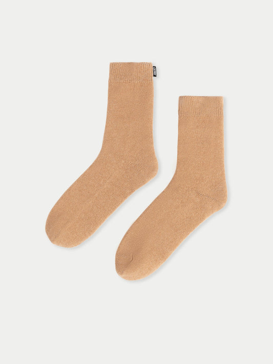 Chaussettes unisexes en cachemire marron - Gobi Cashmere