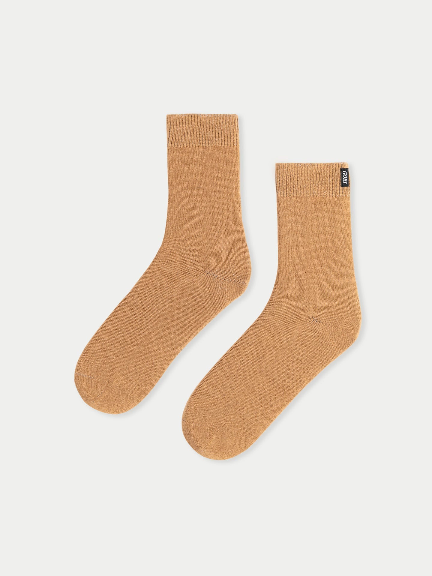 Chaussettes unisexes en cachemire marron - Gobi Cashmere