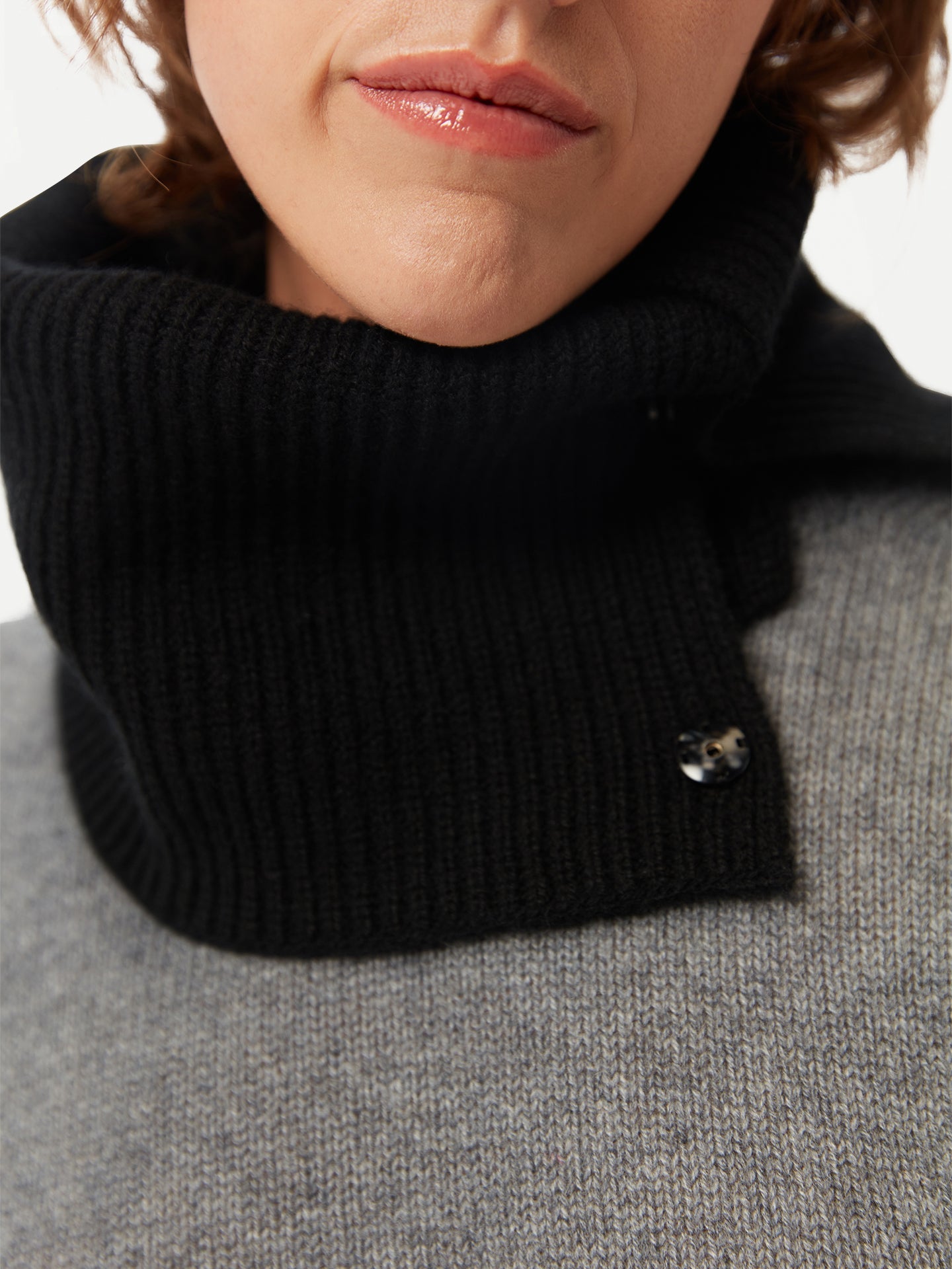 Écharpe de nuit en cachemire de GOBI - Collection Country-Chic Noir - Gobi Cashmere