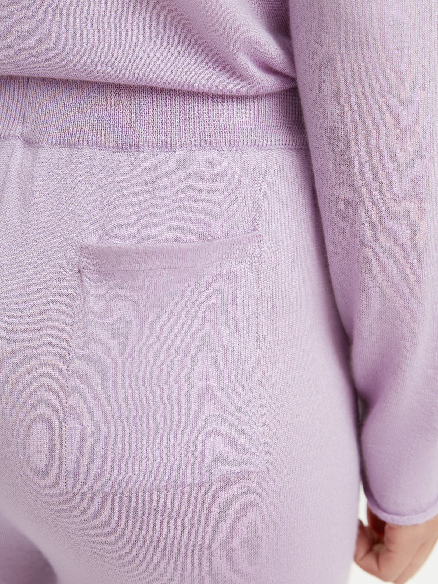 Pantalon large en soie et cachemire rose - Gobi Cashmere