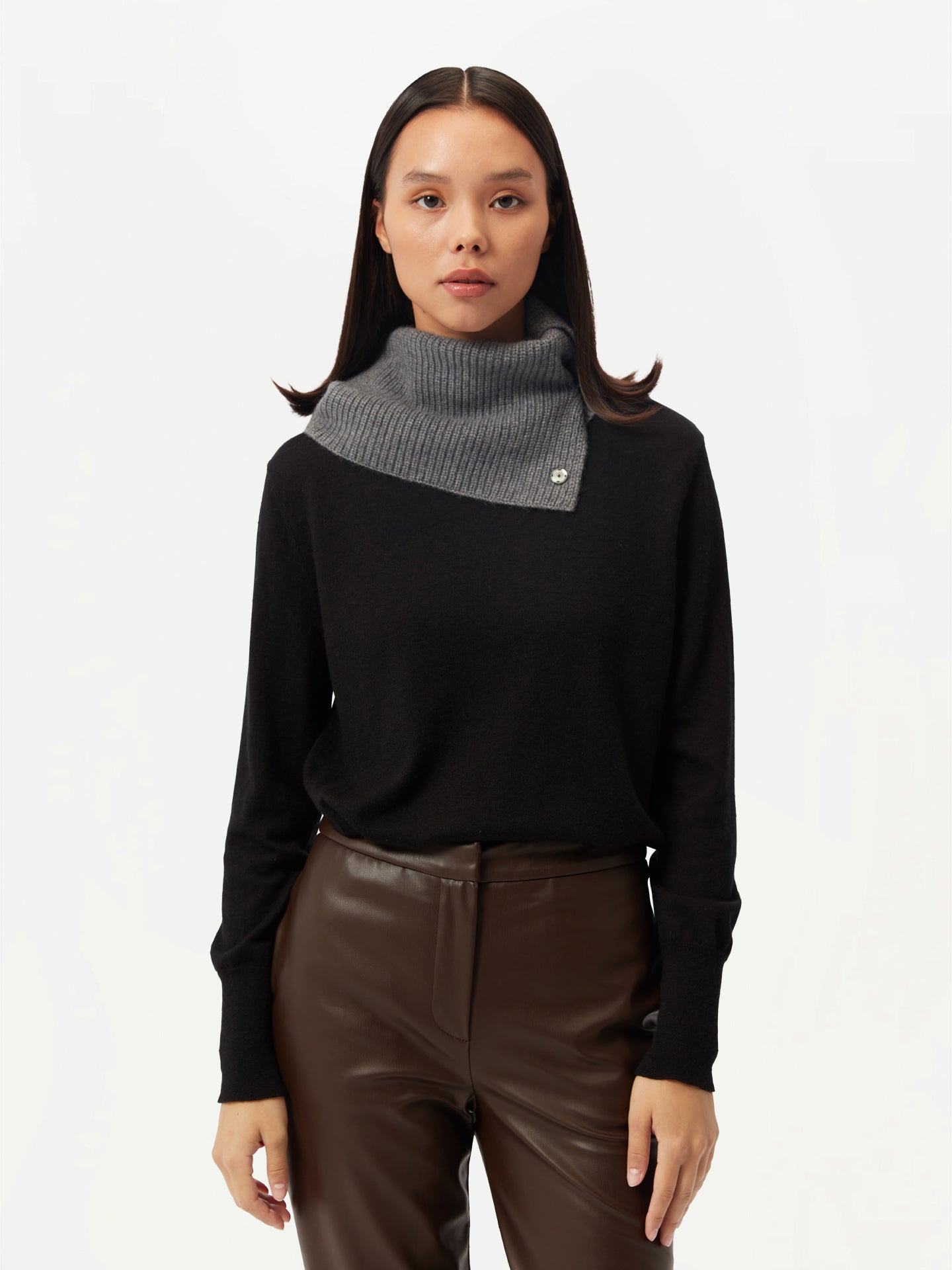 Écharpe de nuit en cachemire de GOBI - Collection Country-Chic Gris - Gobi Cashmere