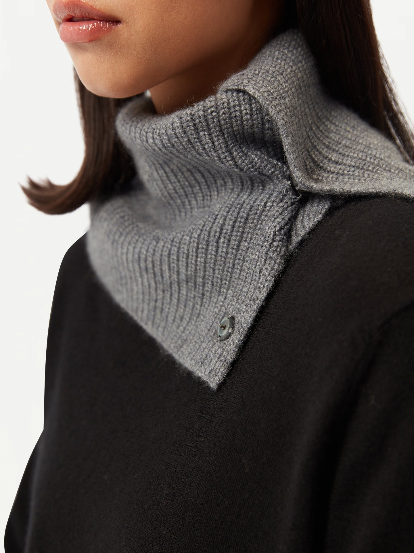 Écharpe de nuit en cachemire de GOBI - Collection Country-Chic Gris - Gobi Cashmere