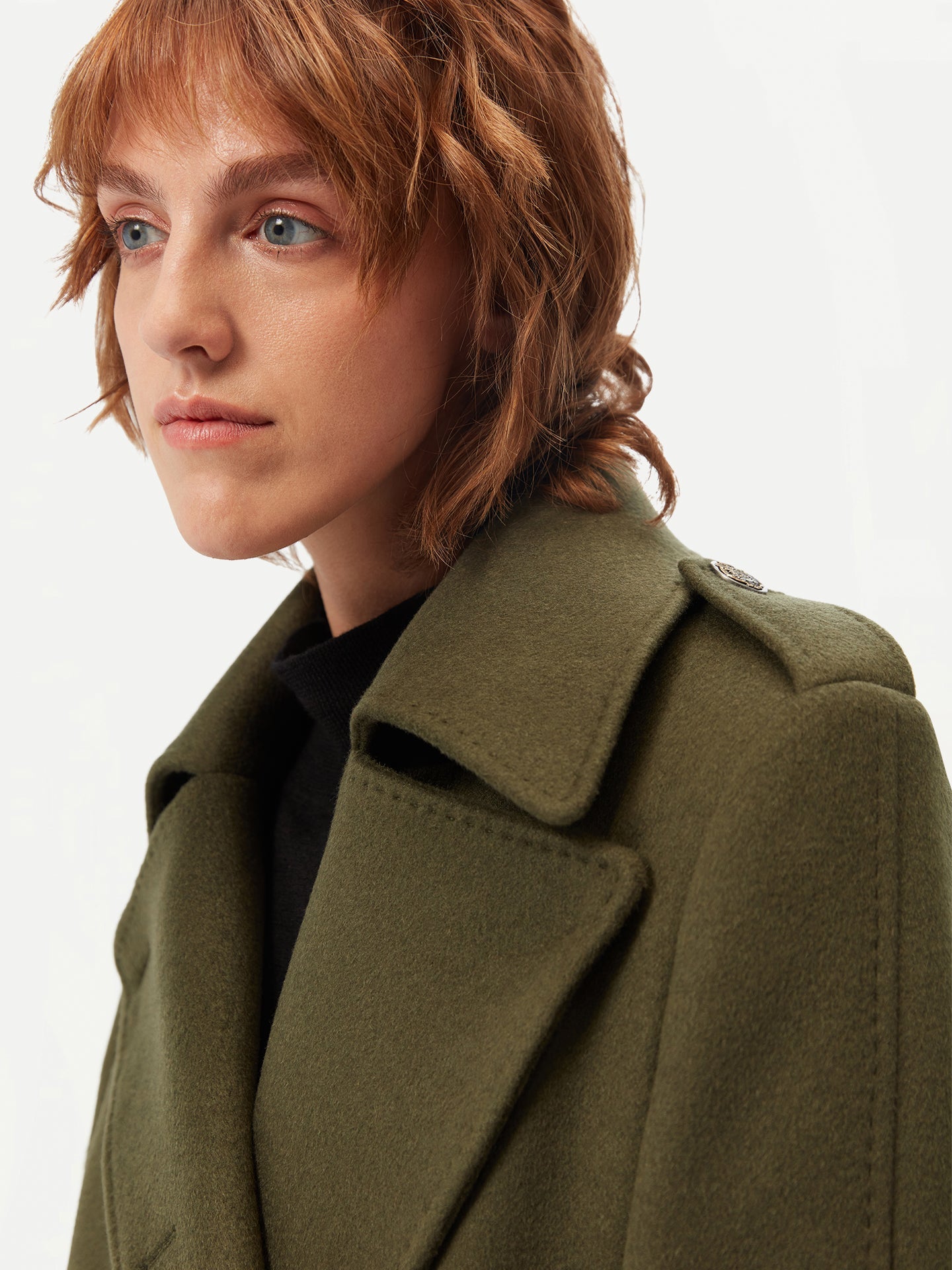 Manteau en cachemire à double boutonnage - GOBI Collection Country-Chic - Gobi Cashmere