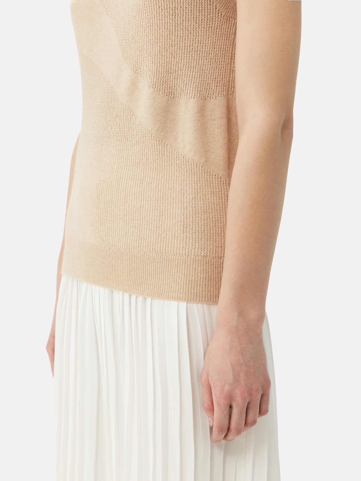 Top luxueux en cachemire de couleur organique| GOBI Cashmere
