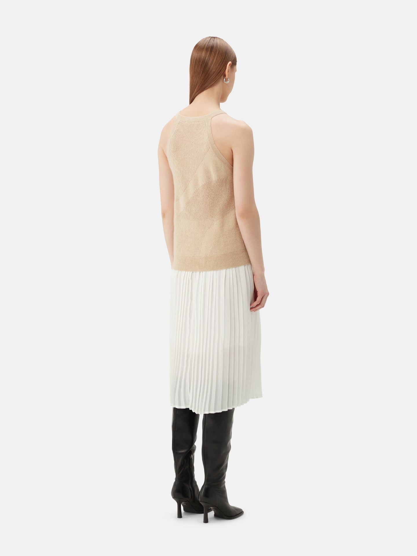 Top luxueux en cachemire de couleur organique| GOBI Cashmere